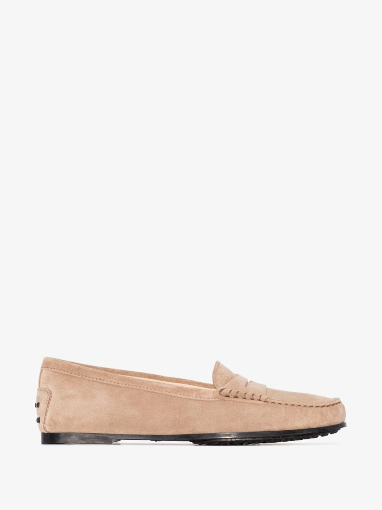 Neutral City Gommino Suede Loafers