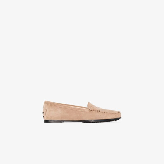 Neutral City Gommino Suede Loafers