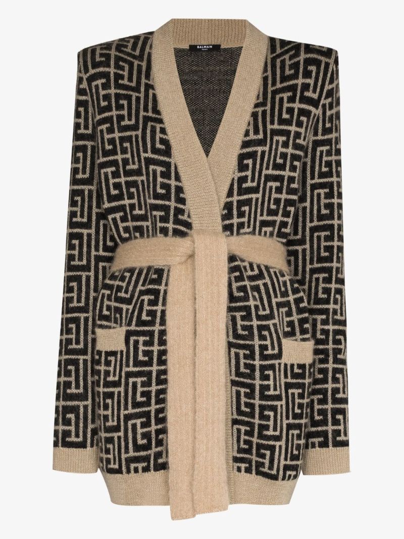 Monogram Wrap Cardigan