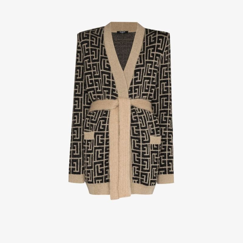 Monogram Wrap Cardigan