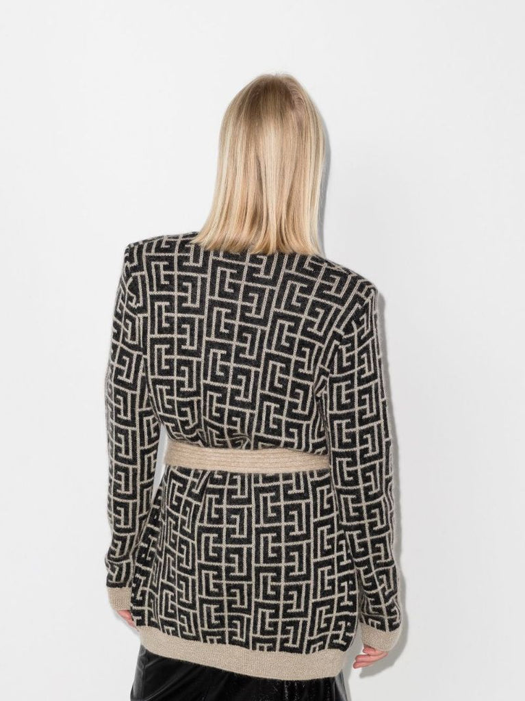 Monogram Wrap Cardigan