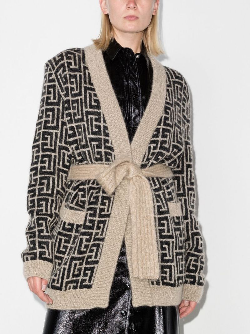Monogram Wrap Cardigan