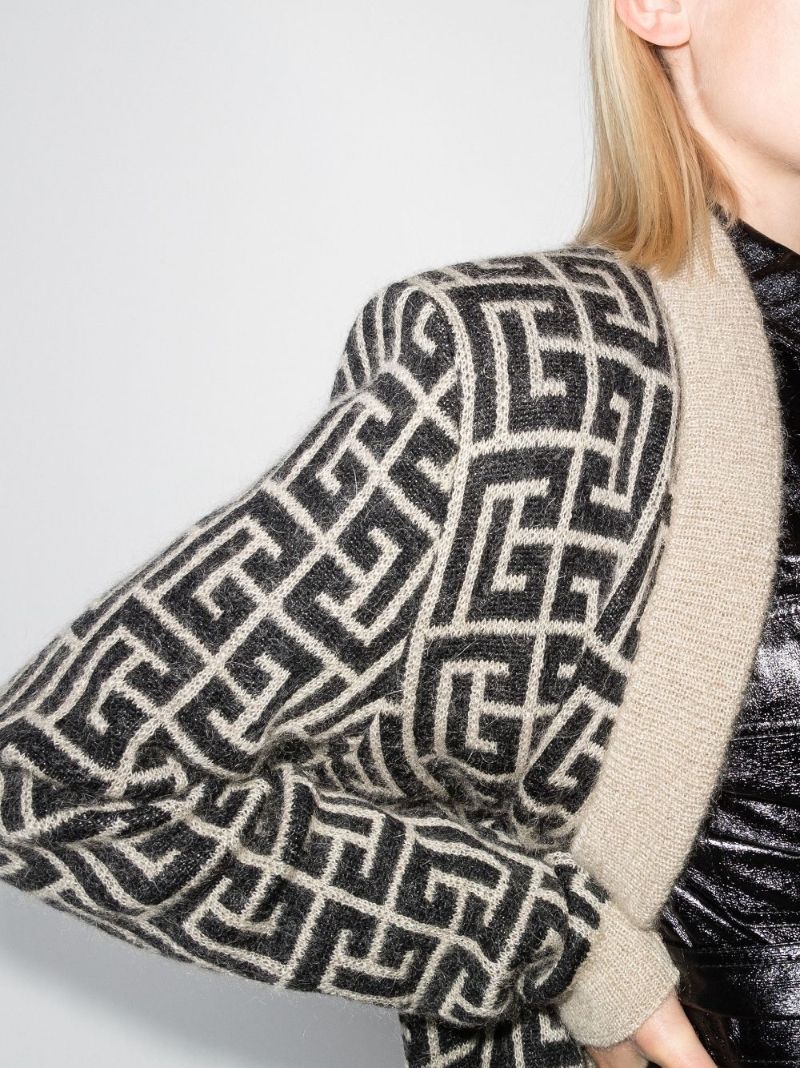 Monogram Wrap Cardigan