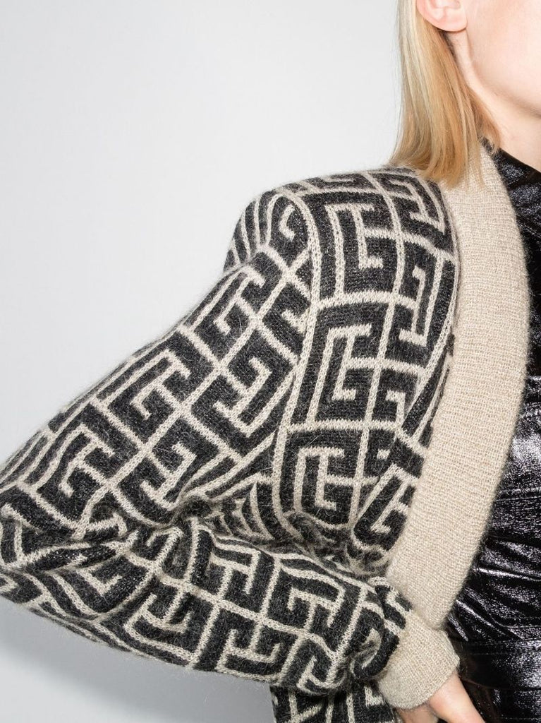 Monogram Wrap Cardigan