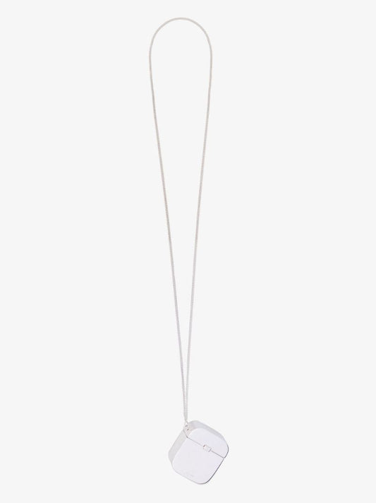 Silver Tone Airpods Case