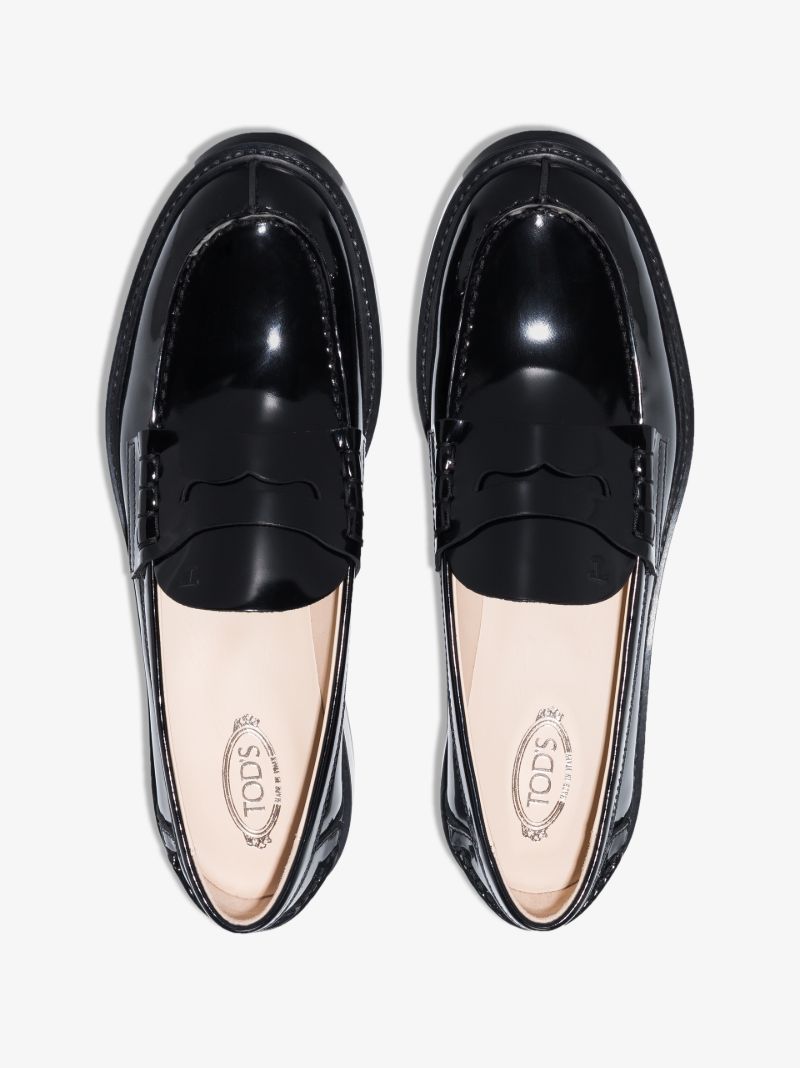 Black Patent Leather Loafers