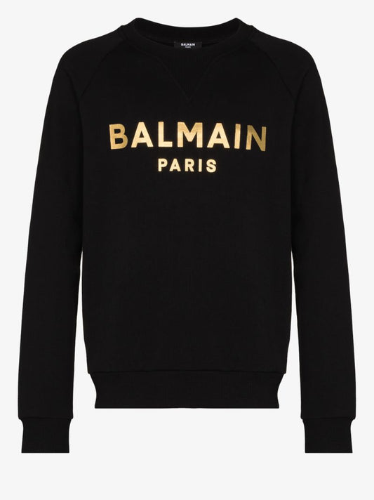 Black Foil Logo Sweatshirt