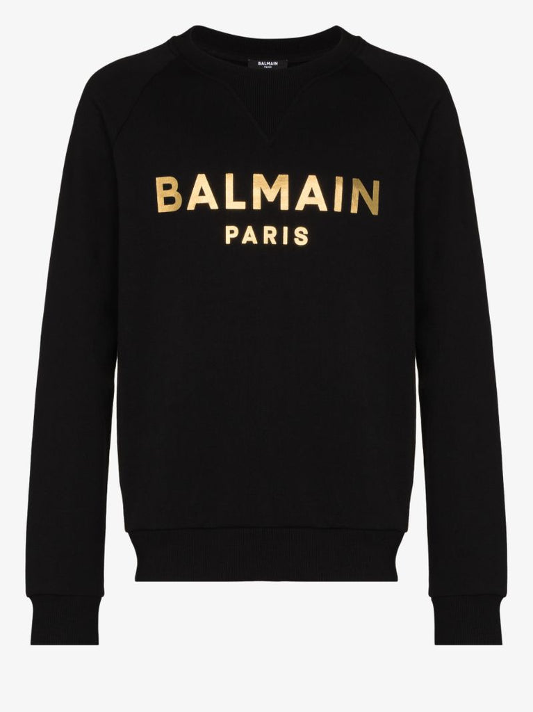 Black Foil Logo Sweatshirt