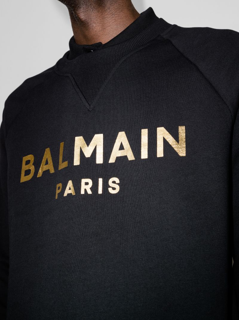 Black Foil Logo Sweatshirt