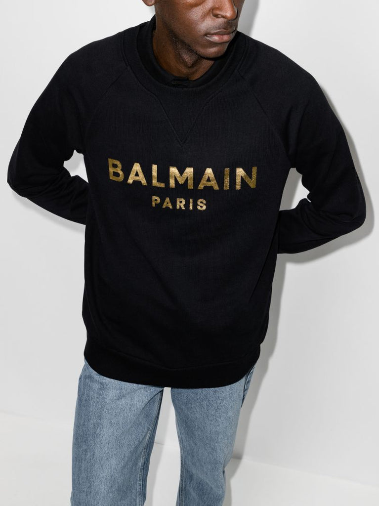Black Foil Logo Sweatshirt
