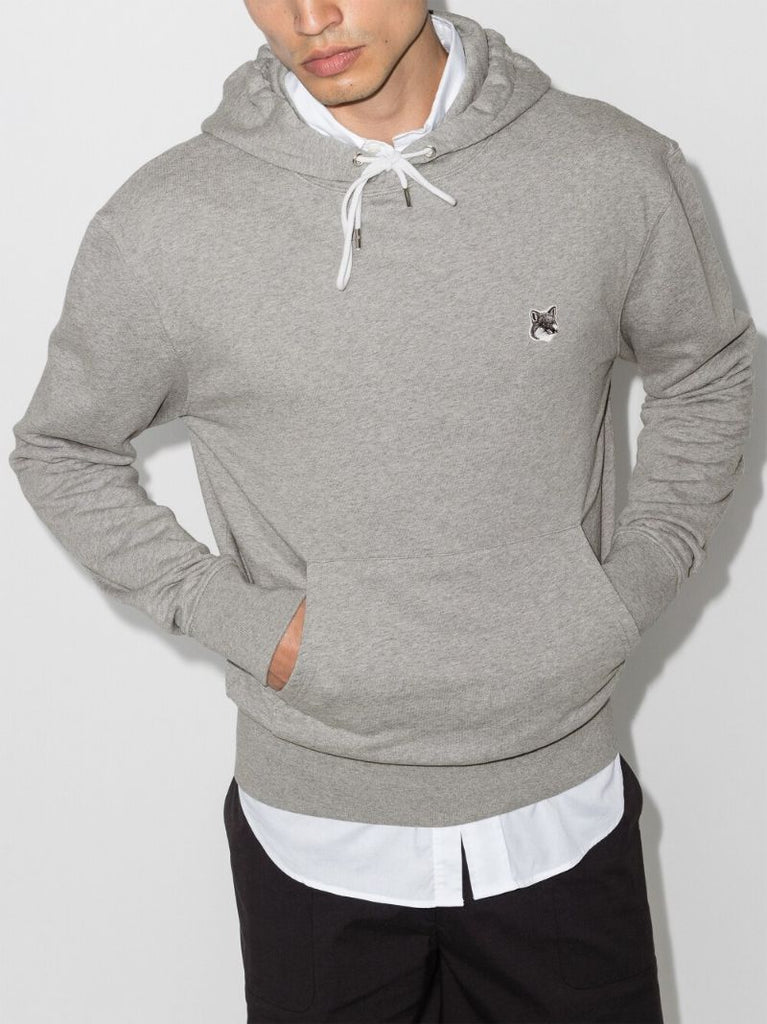 Fox Head Patch Cotton Hoodie