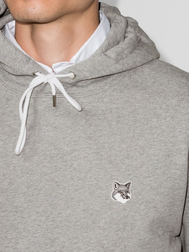 Fox Head Patch Cotton Hoodie