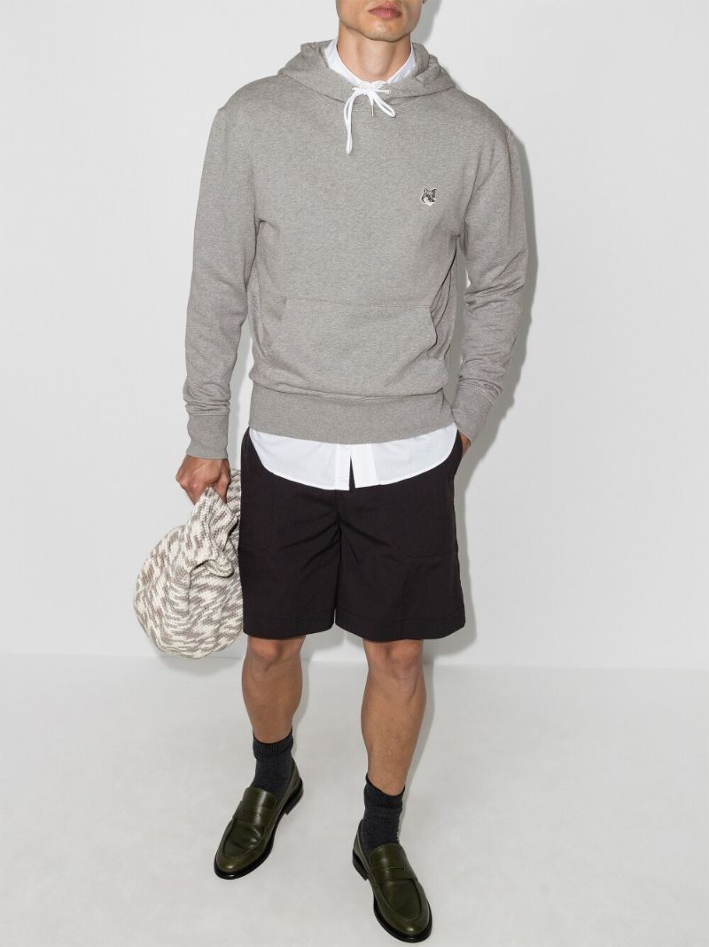 Fox Head Patch Cotton Hoodie