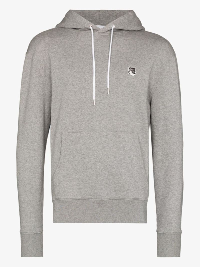 Fox Head Patch Cotton Hoodie