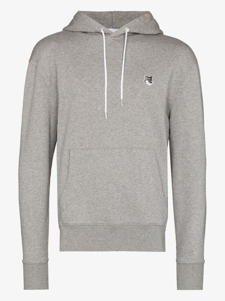 Fox Head Patch Cotton Hoodie