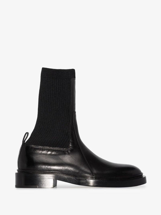 Black Leather Chelsea Boots
