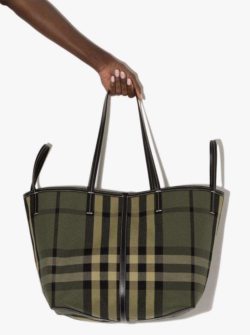 Check-print Tote Bag