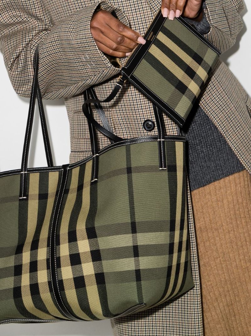 Check-print Tote Bag