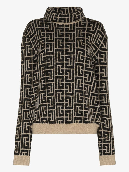 Monogram Turtleneck Sweater