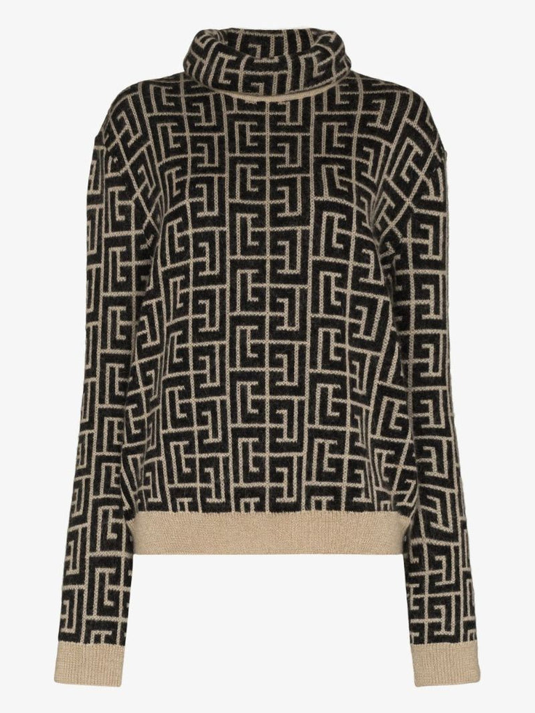Monogram Turtleneck Sweater