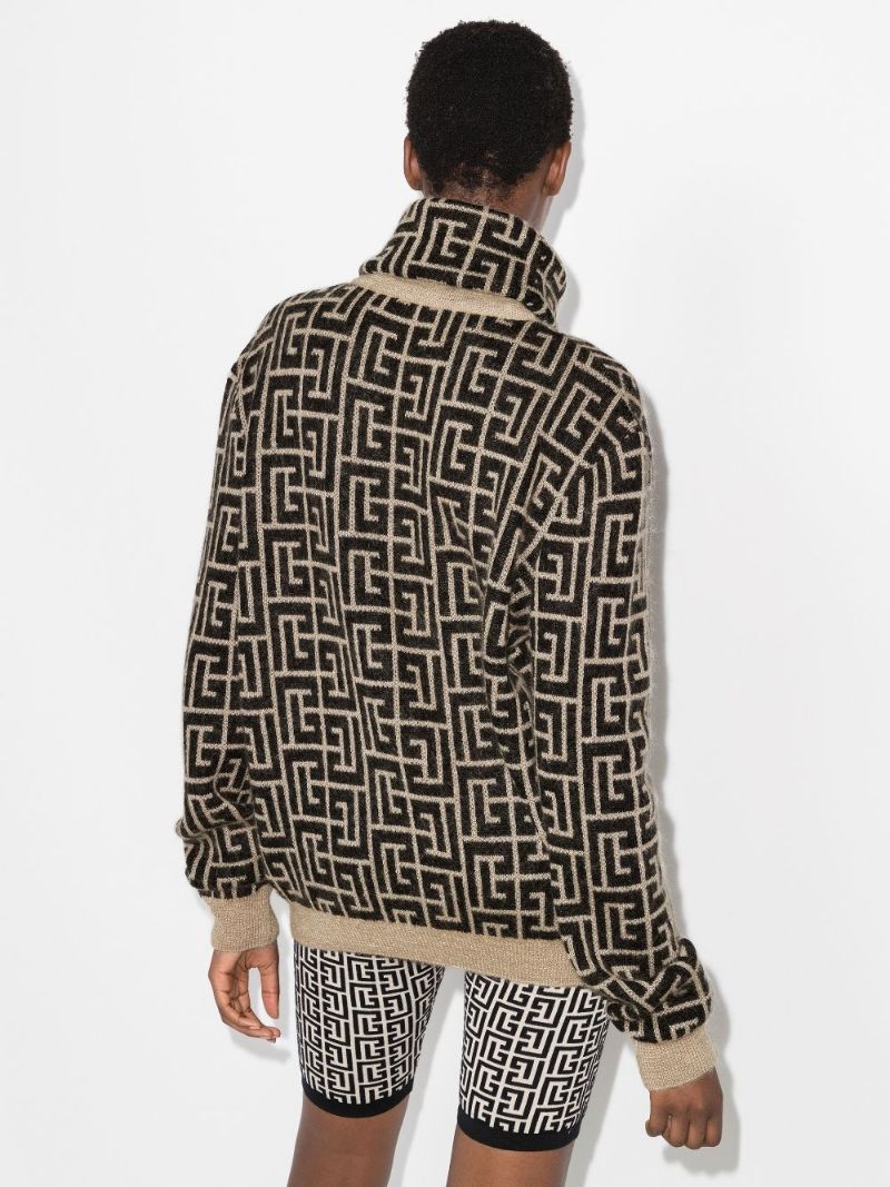 Monogram Turtleneck Sweater