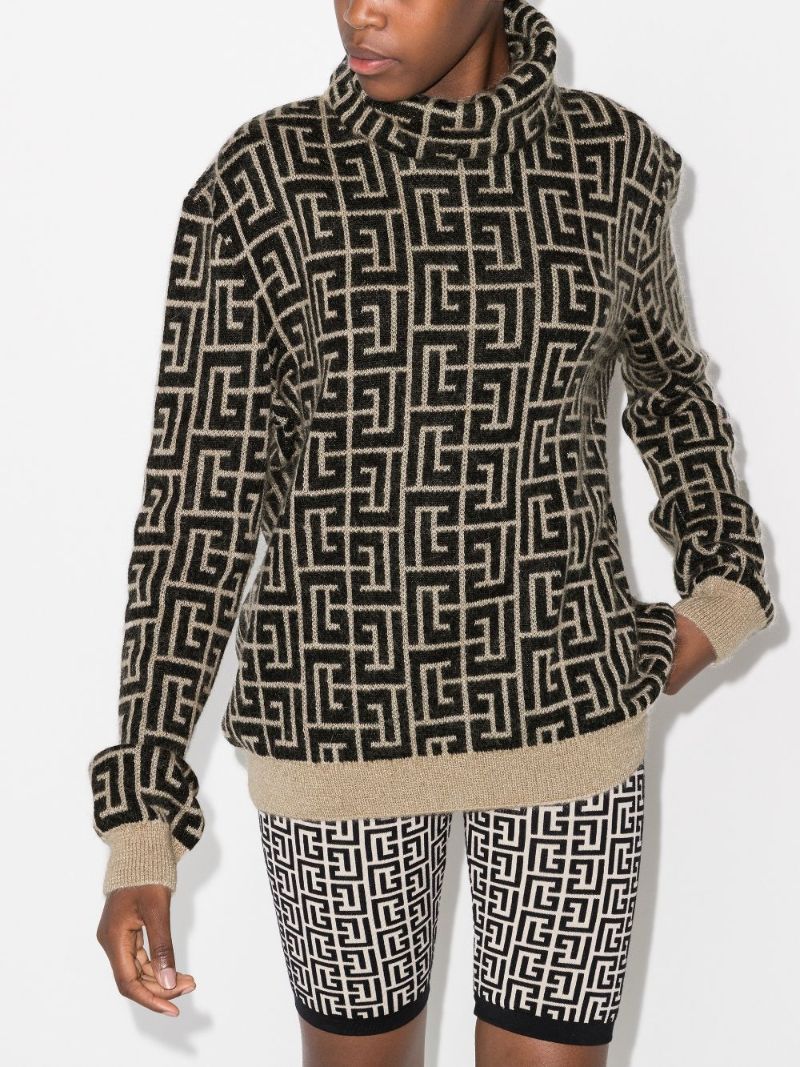 Monogram Turtleneck Sweater