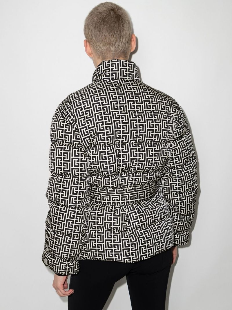 Monogram-pattern Padded Jacket