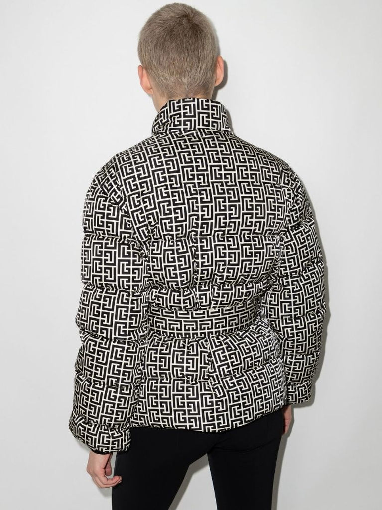 Monogram-pattern Padded Jacket