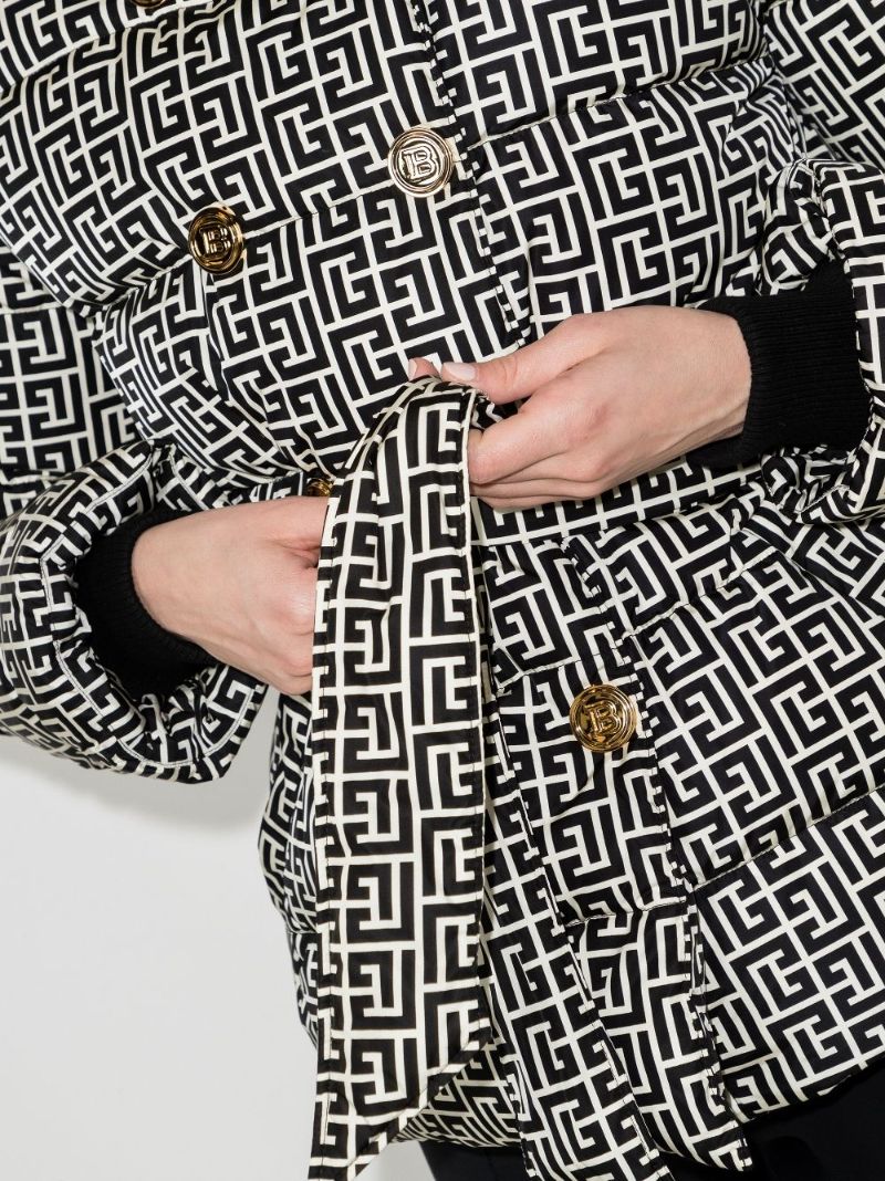 Monogram-pattern Padded Jacket