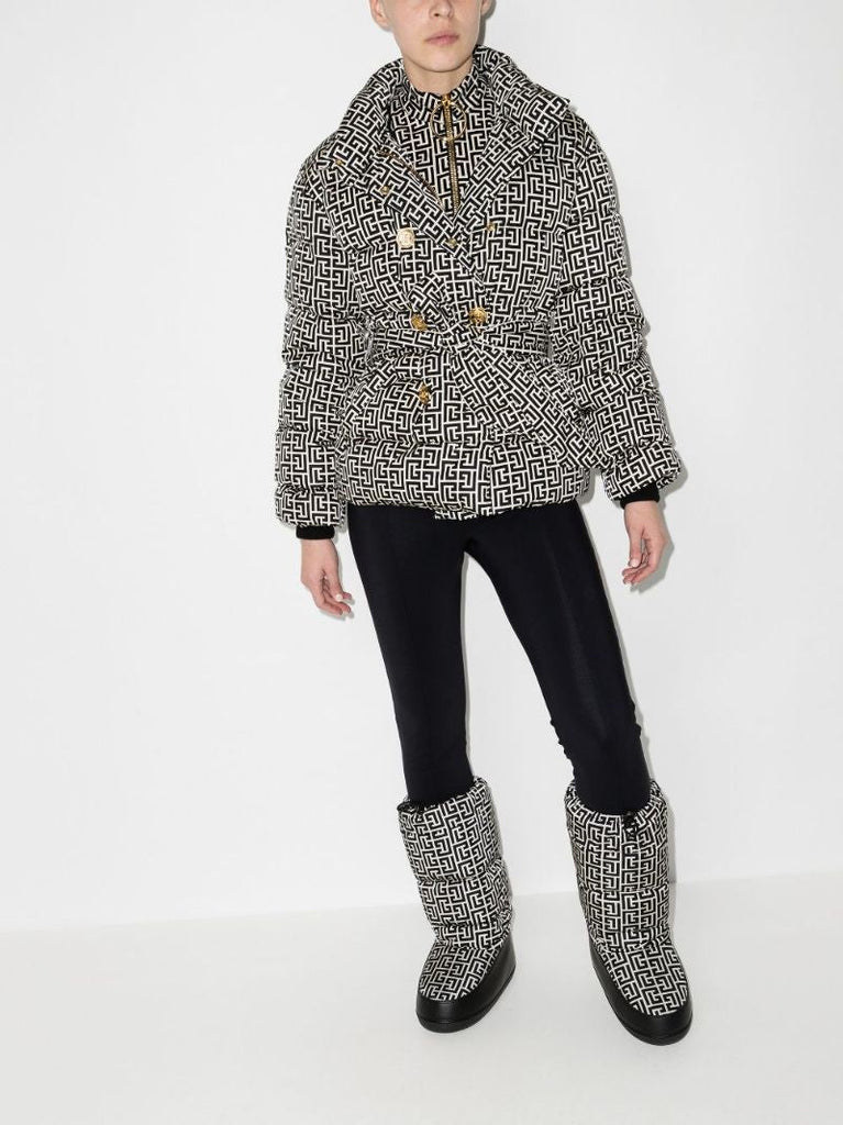 Monogram-pattern Padded Jacket