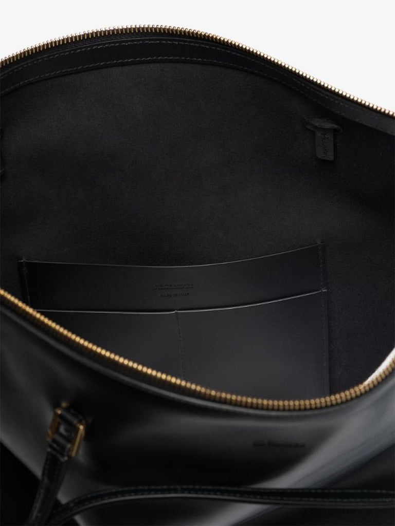 Black Holster Small Leather Tote Bag