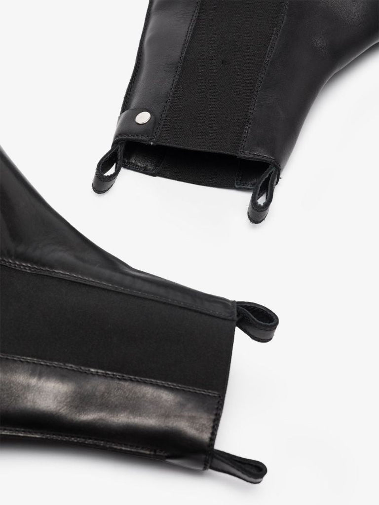Black Leather Chelsea Boots
