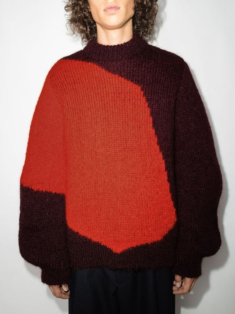 Colour Block Knitted Sweater