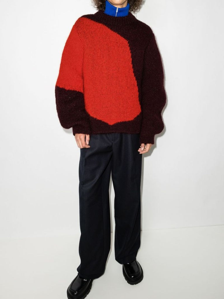 Colour Block Knitted Sweater
