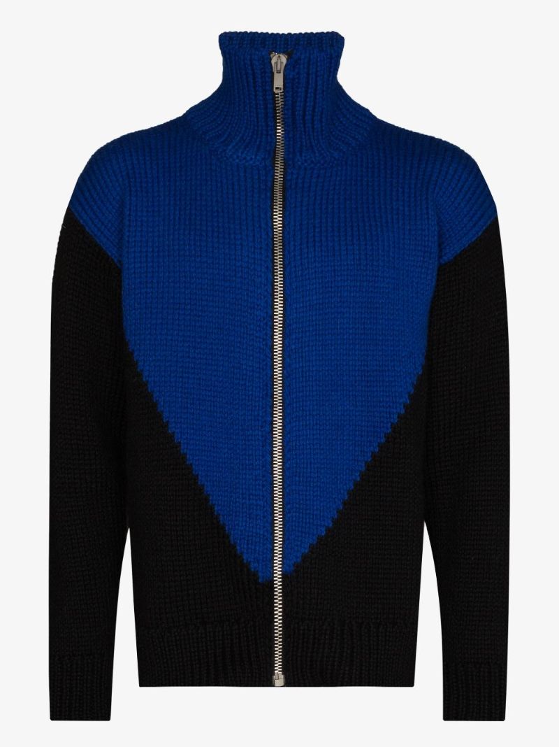 Zip-up Wool Sweater