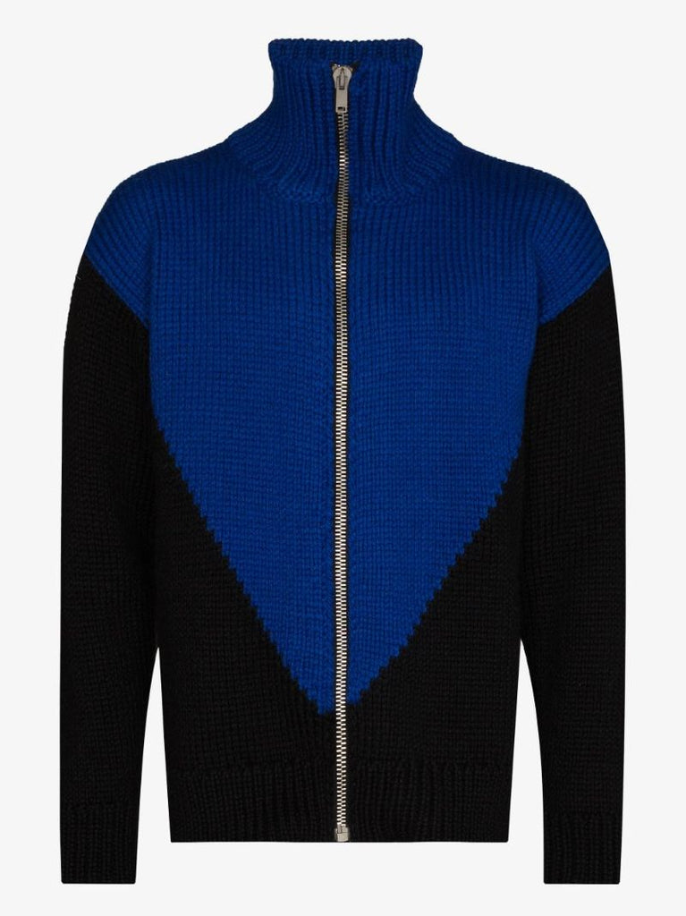 Zip-up Wool Sweater