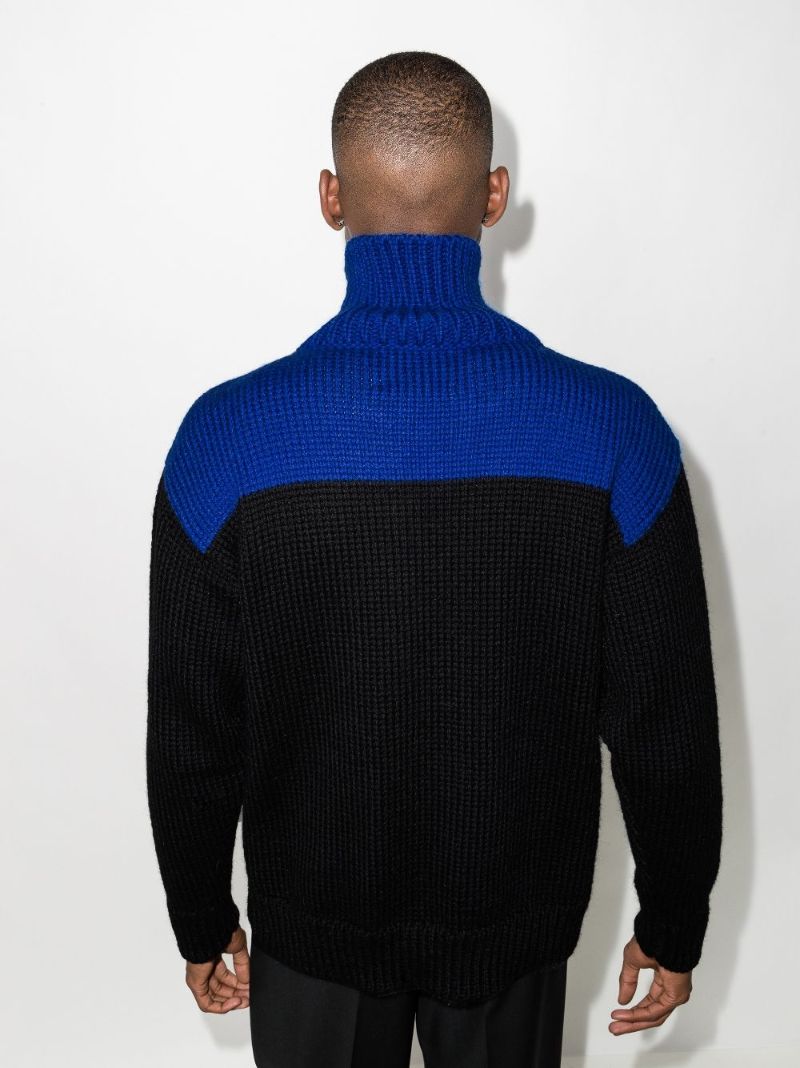 Zip-up Wool Sweater