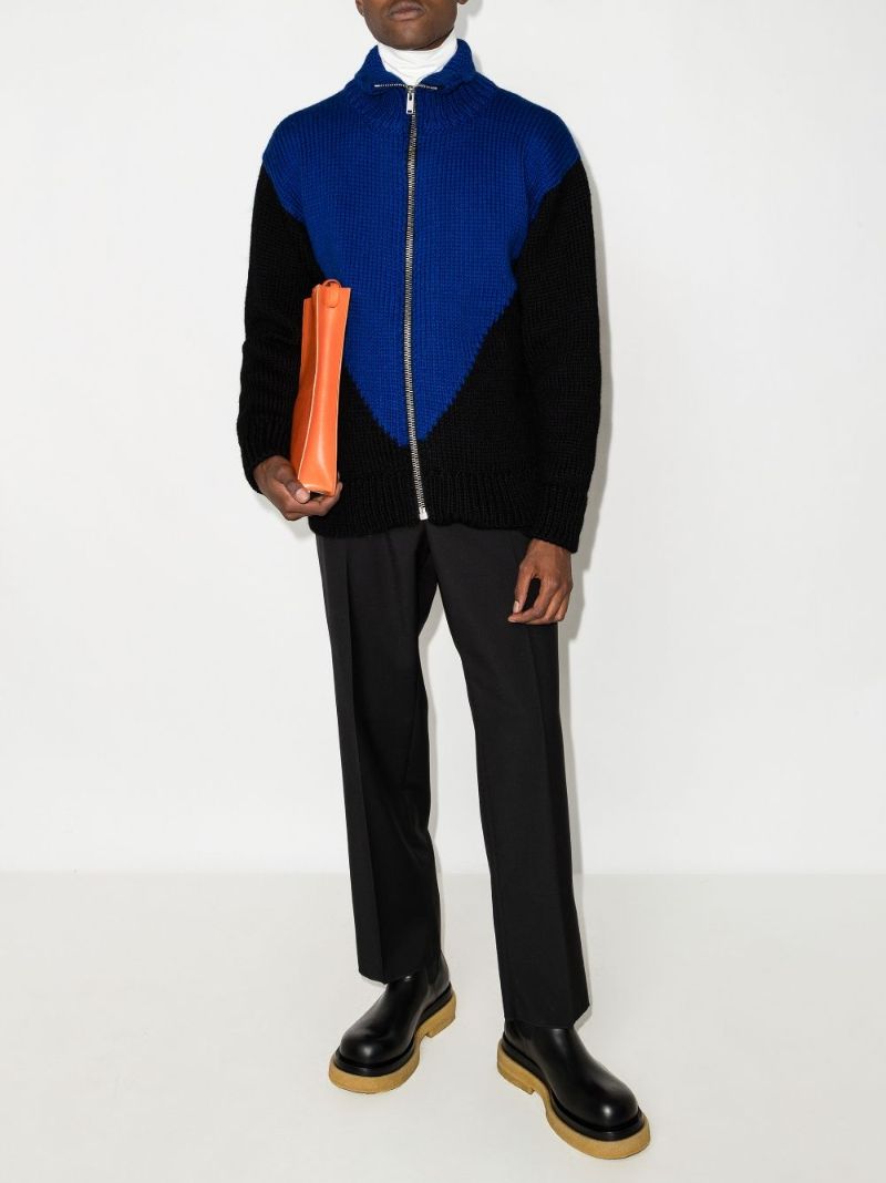 Zip-up Wool Sweater