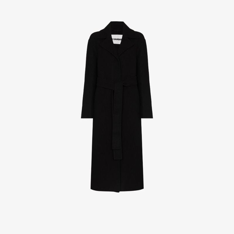 Belted Wool Trench Coat