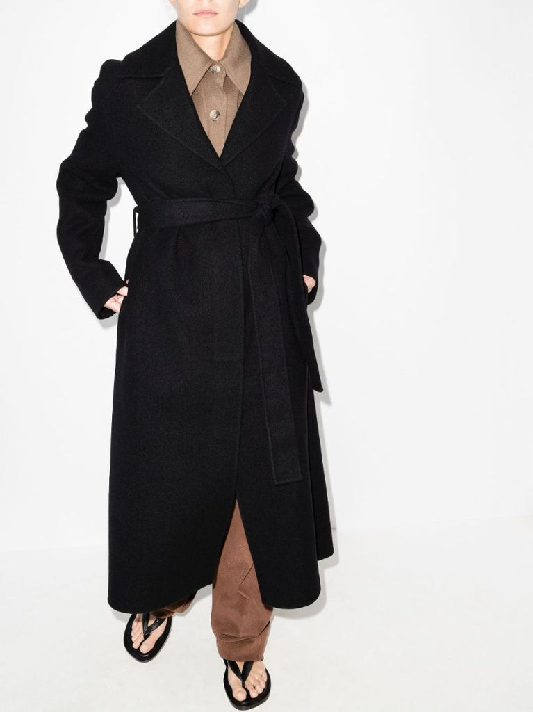 Belted Wool Trench Coat