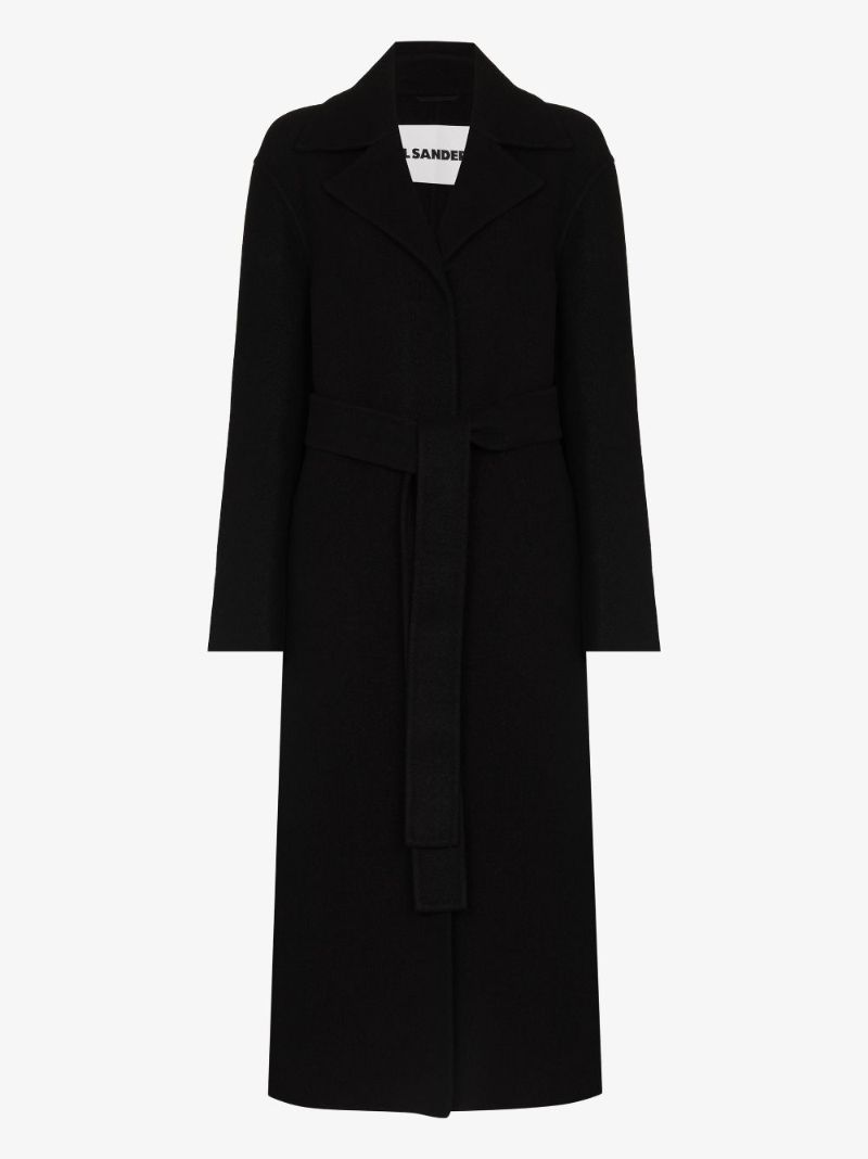 Belted Wool Trench Coat