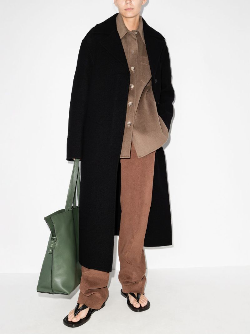 Belted Wool Trench Coat
