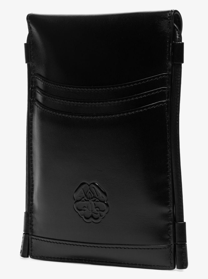 Black the Curve Micro Leather Mini Cross Body Bag