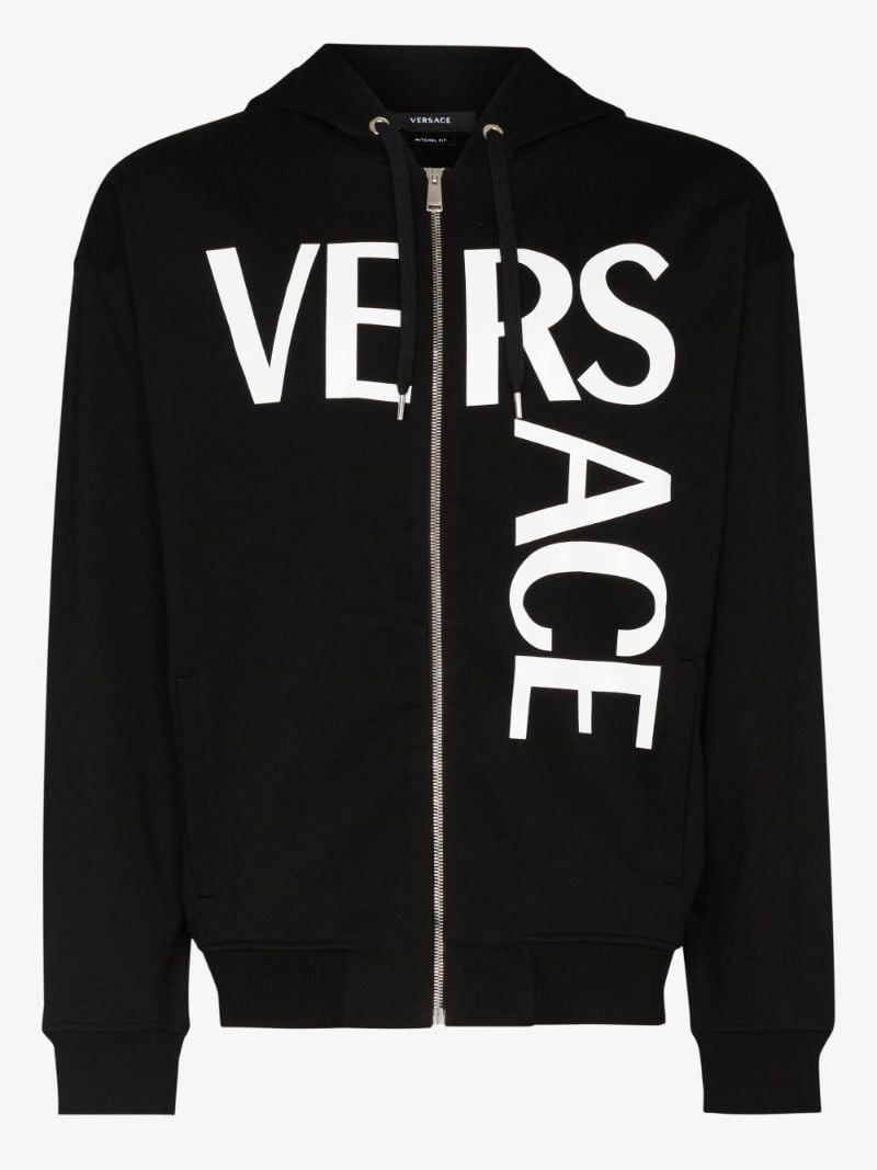 Logo Print Zip-up Hoodie
