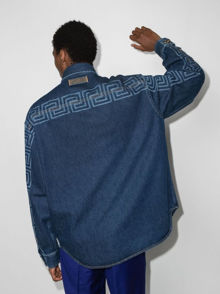 Corner Logo Denim Shirt Jacket