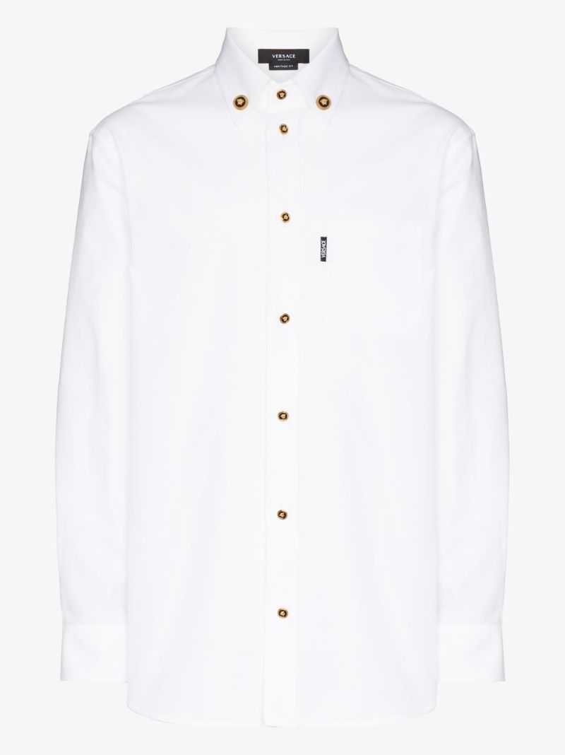 Medusa Buttons Long-sleeve Shirt