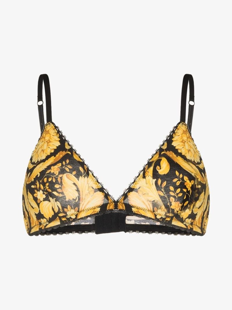 Baroque Print Triangle Bra