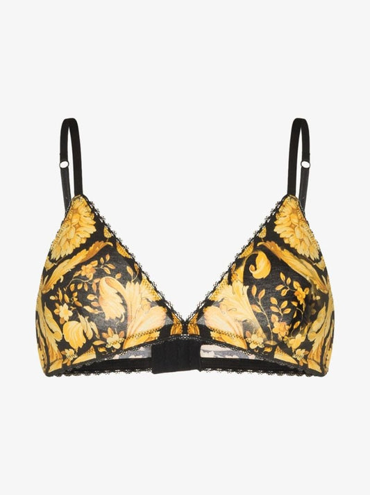Baroque Print Triangle Bra