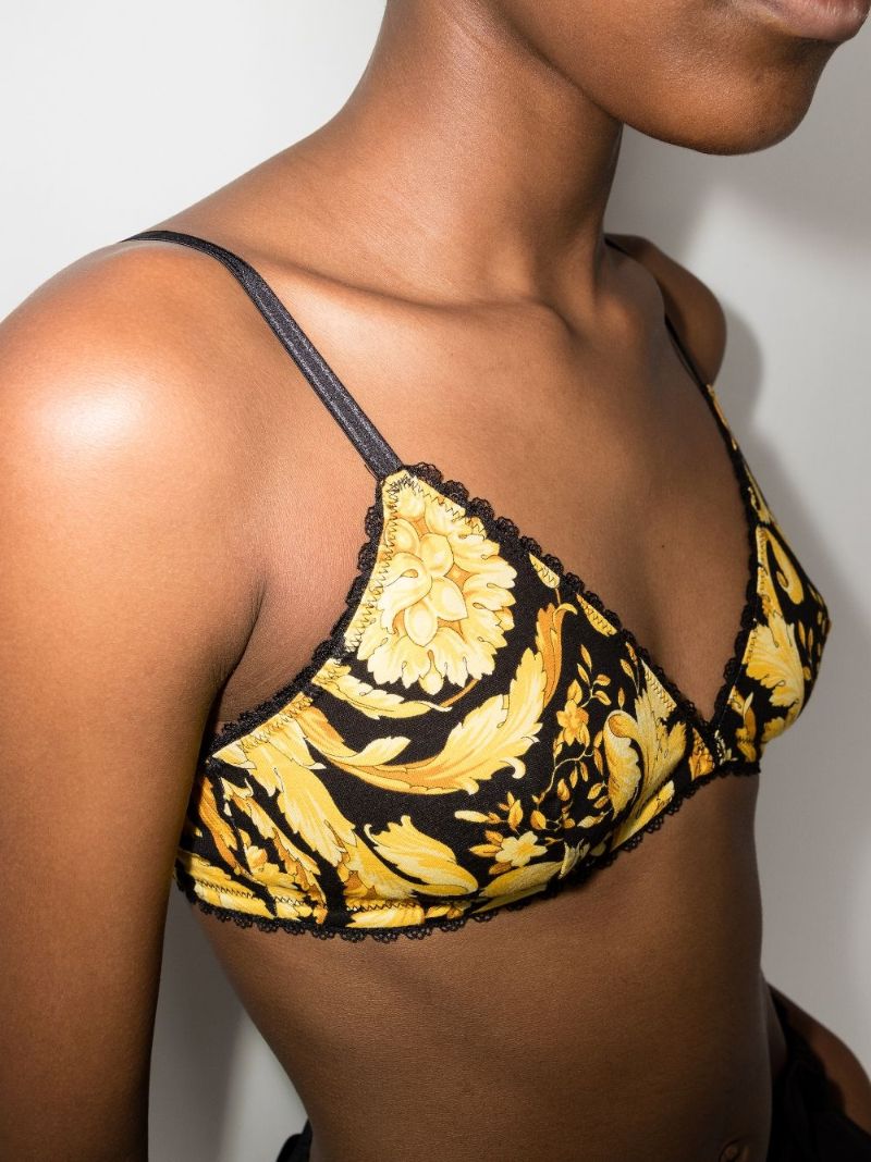 Baroque Print Triangle Bra