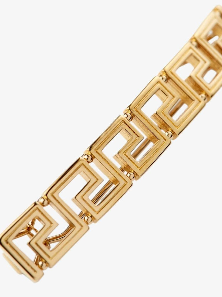 Gold Tone Greca Hair Clip